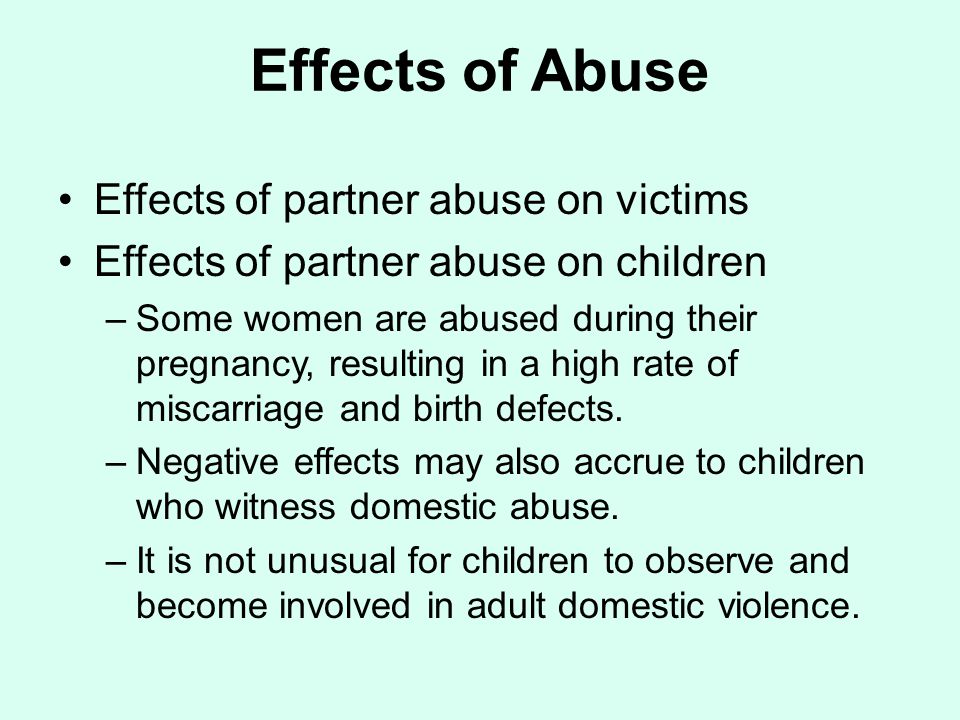Effects of child abuse and neglect for adult survivors